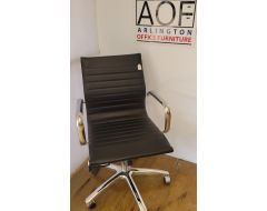 black and chrome desk chair closeout