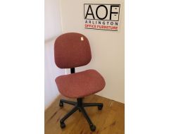 burgundy steno chair