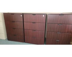 used mahogany 4 drawer laterals