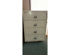 used fireproof 4 drawer lateral with keys