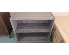 pre-owned 30" tall grey bookcase in great condition