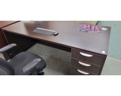 NEW Espresso 36x72 desk with new ped