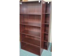 nice mahogany 66" bookcases