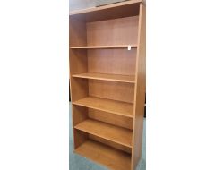 blonde oak bookcase 36x72