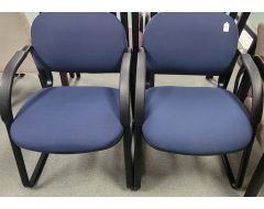 nice blue guest chairs