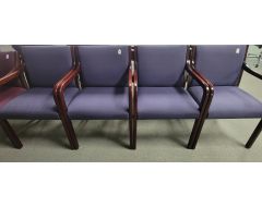 nice blue with mahogany frames