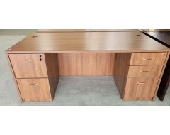 36x72 walnut finish desk
