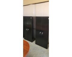 black storage cabinets