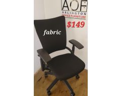 Allsteel black, fabric desk/conference chair